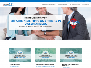 Screenshot des Blogs Immobilien Verkäuferportal