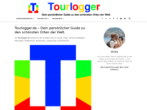 Screenshot des Blogs Tourlogger.de – Dein persönlicher Guide zu den schönsten Orten der Welt.