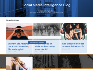 Screenshot des Blogs Customer & Market Intelligence Blog
