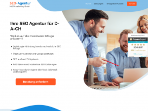 Screenshot des Blogs SEO Agentur: Das richtige Vorgehen ist der Schlüssel zum Erfolg!
