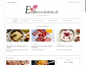 Screenshot des Blogs Erdbeerschokola.de