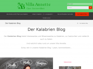 Screenshot des Blogs Der Kalabrien Blog