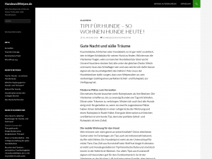 Screenshot des Blogs Hunde und Welpen