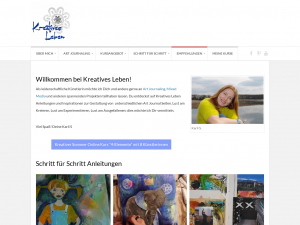 Screenshot des Blogs Kreatives Leben