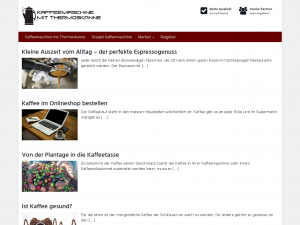 Screenshot des Blogs Kaffee Ratgeber