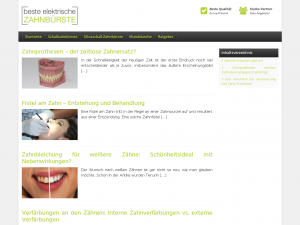 Screenshot des Blogs Mundhygiene Ratgeber