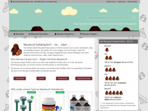 Screenshot des Blogs maulwurf-bekaempfen.org