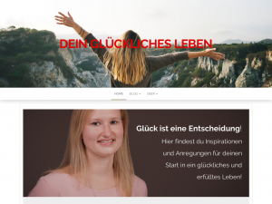 Screenshot des Blogs Dein glückliches Leben