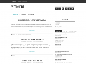 Screenshot des Blogs weerke