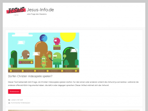 Screenshot des Blogs Jesus-Info.de
