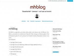 Screenshot des Blogs mhblog