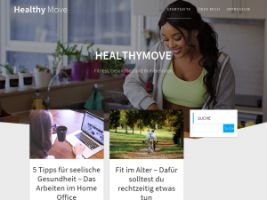 Screenshot des Blogs Healthymove