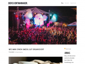 Screenshot des Blogs Der Eventmanager