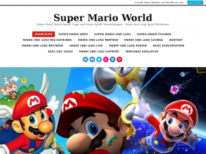 Screenshot des Blogs Super Mario World