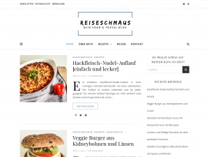 Screenshot des Blogs Reiseschmaus – Food & Travel Blog