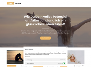 Screenshot des Blogs Lebe Glücklich