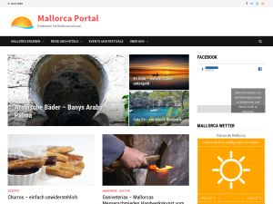 Screenshot des Blogs Endecke Mallorca mit uns