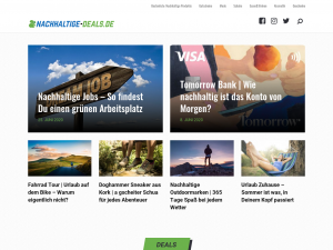 Screenshot des Blogs nachhaltige-deals.de