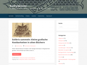 Screenshot des Blogs BuecherSammler