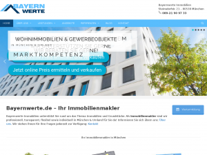 Screenshot des Blogs Bayernwerte Immobilien Blog