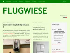 Screenshot des Blogs Flugwiese.de