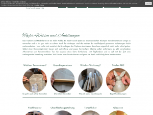 Screenshot des Blogs Töpferblog Landhausidyll