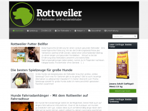 Screenshot des Blogs Rottweiler Ratgeber