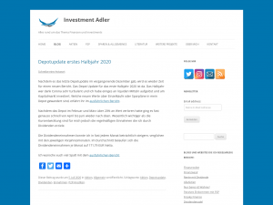 Screenshot des Blogs Investmentadler