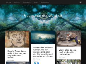 Screenshot des Blogs Fragmente der Weisheit