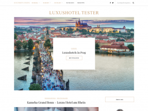 Screenshot des Blogs Luxushoteltester Reiseblog