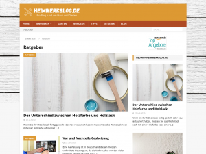 Screenshot des Blogs Heimwerkblog.de