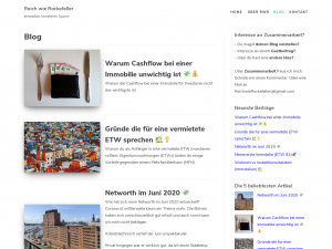 Screenshot des Blogs ReichwieRockefeller