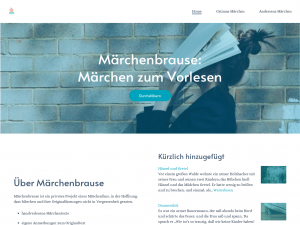 Screenshot des Blogs Märchenbrause