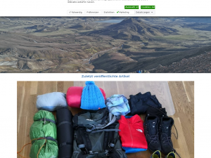Screenshot des Blogs Outdoor Brüder