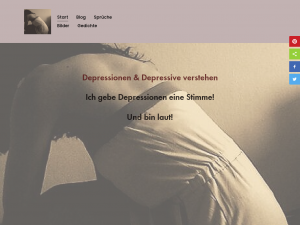 Screenshot des Blogs Lebenswelt & Depression » Philosophie über Mensch & Welt
