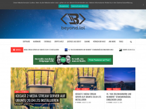 Screenshot des Blogs beyond.lol