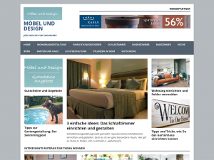 Screenshot des Blogs Möbel und Design