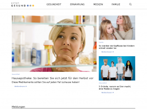 Screenshot des Blogs Einfach Gesund