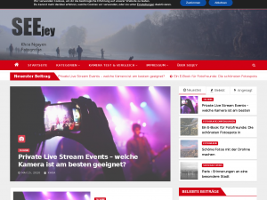 Screenshot des Blogs Seejey Fotoblog