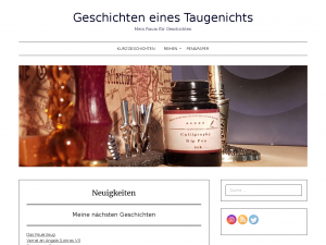 Screenshot des Blogs Geschichten eines Taugenichts