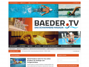 Screenshot des Blogs BAEDER.TV | Das Schwimmbad Magazin