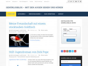 Screenshot des Blogs Gehörlosblog
