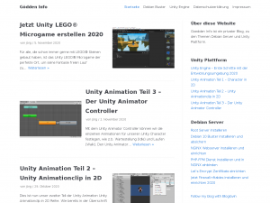 Screenshot des Blogs Goedden Info ist ein privater Blog