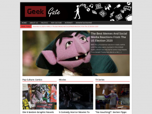 Screenshot des Blogs Geeks Gate