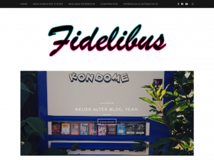 Screenshot des Blogs Fidelibus