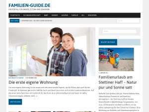 Screenshot des Blogs Familienguide.de