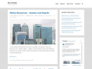 Screenshot des Blogs maxbethke.de