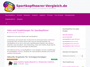 Screenshot des Blogs Sportkopfhoerer-Vergleich.de