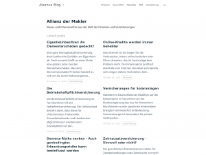 Screenshot des Blogs Aleanca Blog
