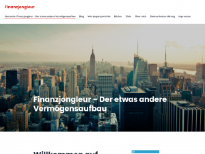 Screenshot des Blogs Finanzjongleur